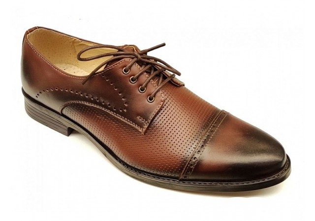 Pantofi barbati eleganti, din piele naturala, Bleumarin - CIUCALETI SHOES